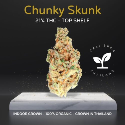 Chunky Skunk is an extremely highly potent plant. And is also a very high yielding strain delivering a very strong and delicious sweet Skunky taste.