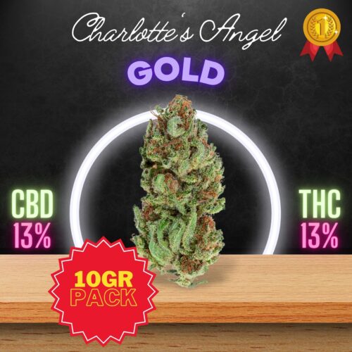 Charlotte's Angel 10 grams value pack is High in both CBD and THC. Sold exclusively by Prikpot in Thailand.