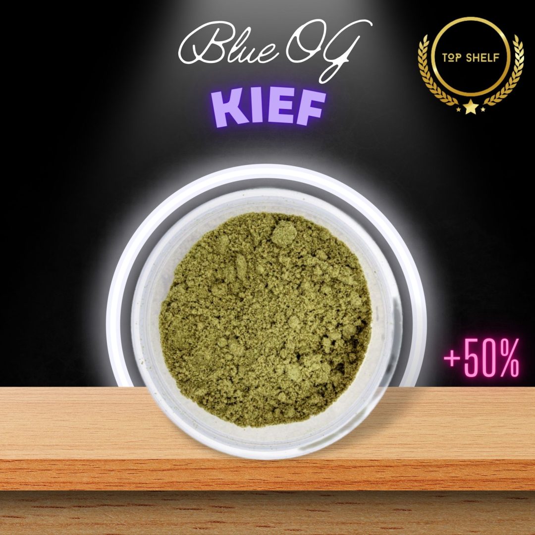 Pure Cannabis Kief made from Blue OG in Thailand.