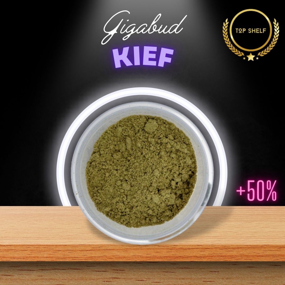 Pure Cannabis Kief made from Gigabud in Thailand.