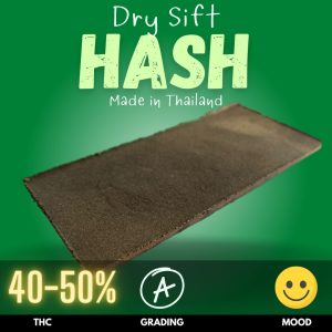 Hash sold online in Thailand by Prikpot. This is the dry sift version of locally made hashish.