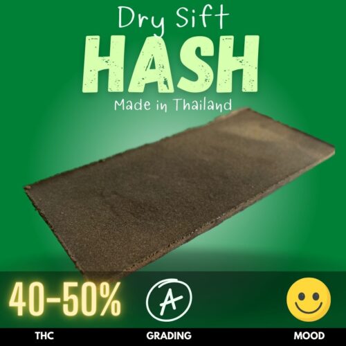 Hash sold online in Thailand by Prikpot. This is the dry sift version of locally made hashish.