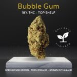 Bubble Gum is a greenhouse grown strain in Thailand.