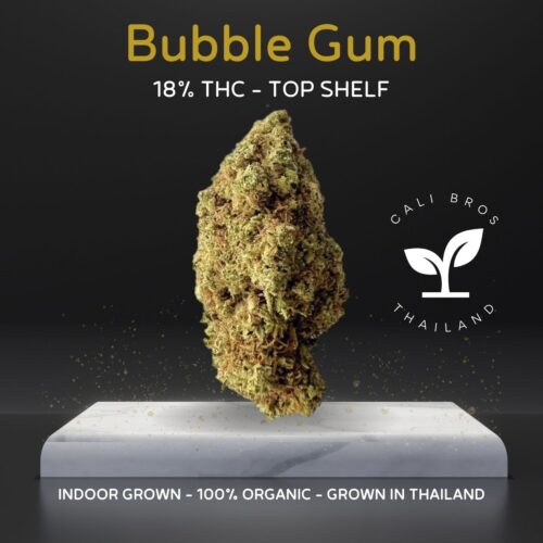 Bubble Gum is a indoor grown strain in Thailand.
