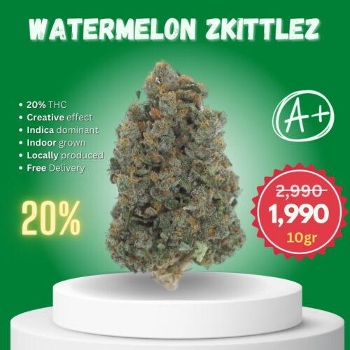 Watermelon Zkittlez strain in Thailand sold as 10 grams value pack.