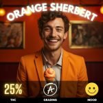 Orange Sherbert cannabis strain sold online in Thailand.