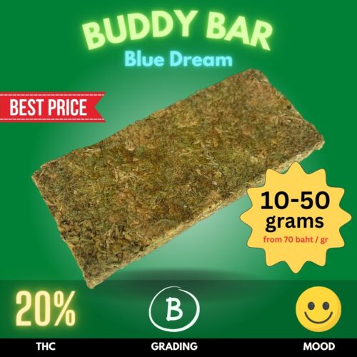 Buddy Bar made from Blue Dream Cannabis Strain.