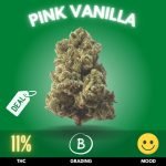 Introducing Pink Vanilla, a strikingly unique cannabis strain that masterfully combines aesthetic allure with a symphony of soothing effects.