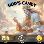 God's Candy is a unique cannabis strain renowned for its exceptional flavor profile and potent effects. Typically, this strain features a high THC content, often ranging around 25%