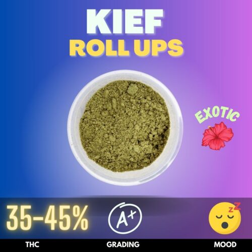Cannabis Kief made from the Roll Ups strain.