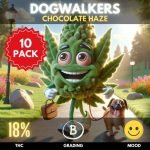 10-pack of Chocolate Haze Dogwalkers 0.6 grams.