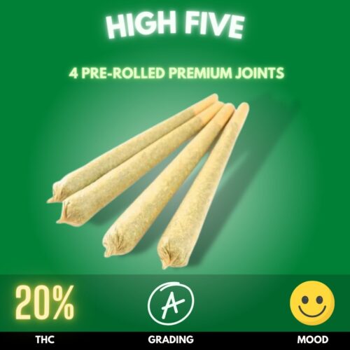 High Five pre-rolled joints made from Sativa.