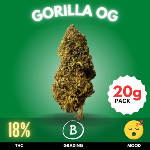 Gorilla OG is recognized for its therapeutic potential, providing relief from conditions such as chronic pain, insomnia, and stress