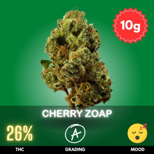 Cherry Zoap is a celebrated cannabis strain