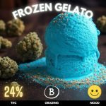 Frozen Gelato is a delightful hybrid cannabis strain celebrated for its rich flavor
