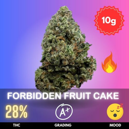 Forbidden Fruit Cake boasts a very high THC content at 28%