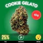 Cookie Gelato is an indulgent hybrid that marries the dessert-like richness of Girl Scout Cookies with the creamy potency of Gelato