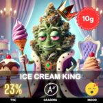 Ice Cream King reigns supreme among dessert-themed strains, offering a deliciously creamy experience with potent Indica-dominant effects