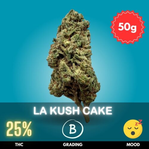 LA Kush Cake is a potent Indica-dominant strain delivering 25% THC